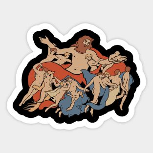 Uranus and the Dance of the Stars Sticker